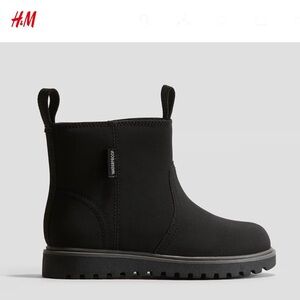 H&M Chelsea Boot Black Toddler Girl Sz 9